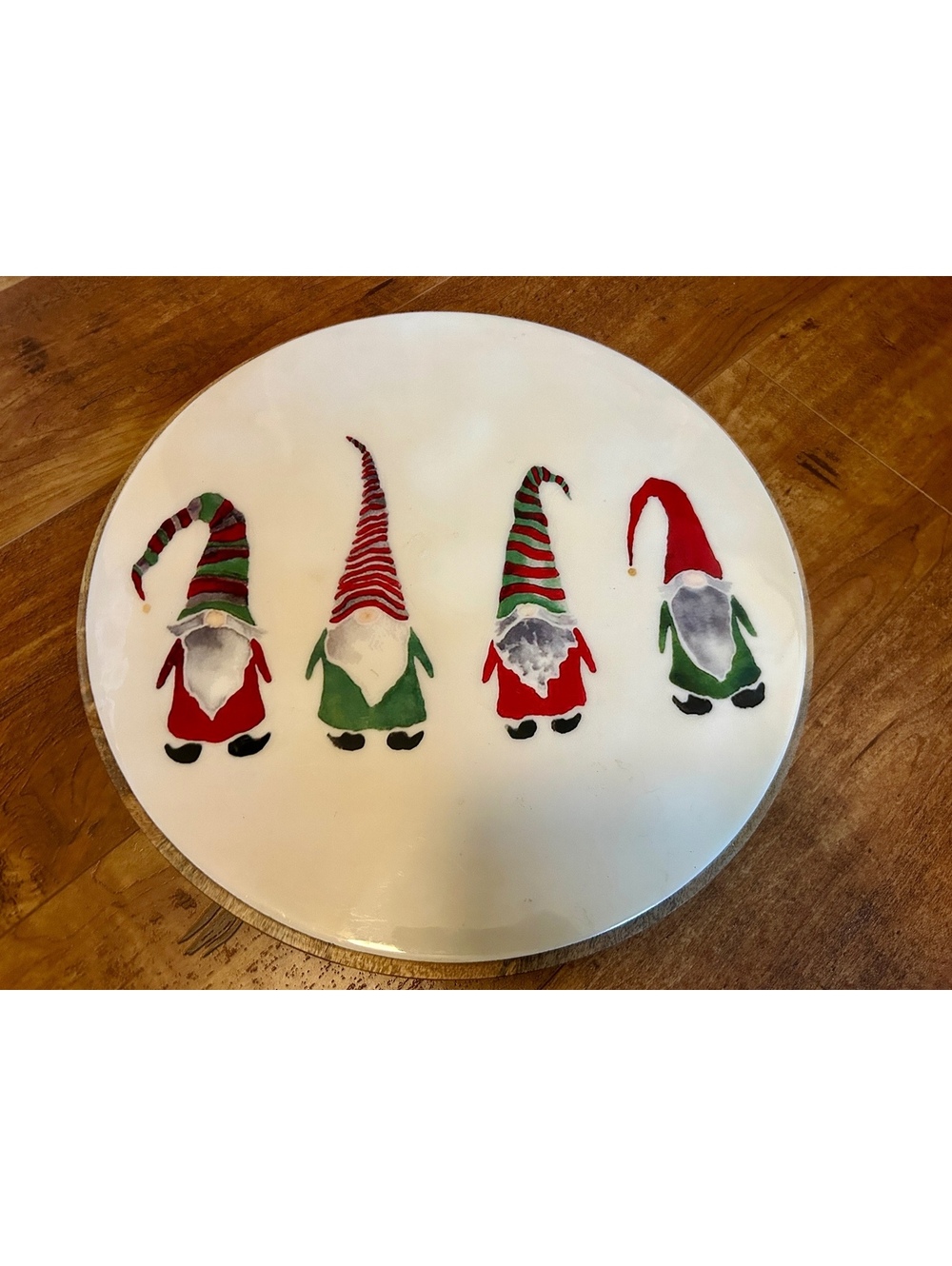 Aspen Home Decorative Lazy Susan with Gnome Design
